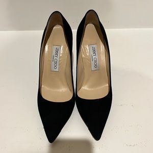 Jimmy Choo Black Suede Pumps 36.5